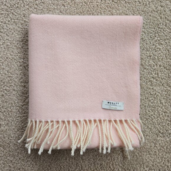 McNutt Accessories - NWOT McNutt Cashmere Pink Herringbone Scarf Ireland